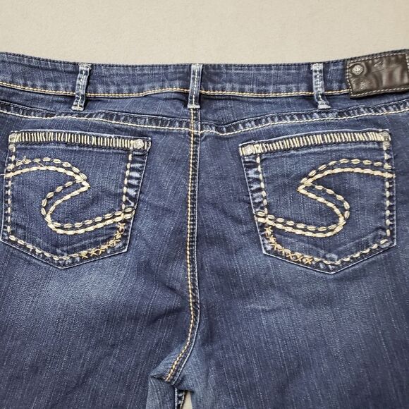 SILVER AIKO Jeans Dark Wash Bootcut Sz 22 - Picture 11 of 16